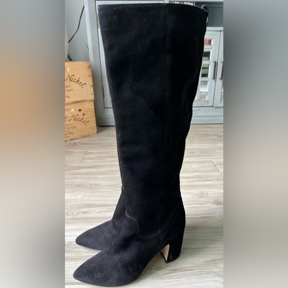 Sam Edelman Hai Knee High Boot , Black suede/ size 7.5 - Picture 8 of 10